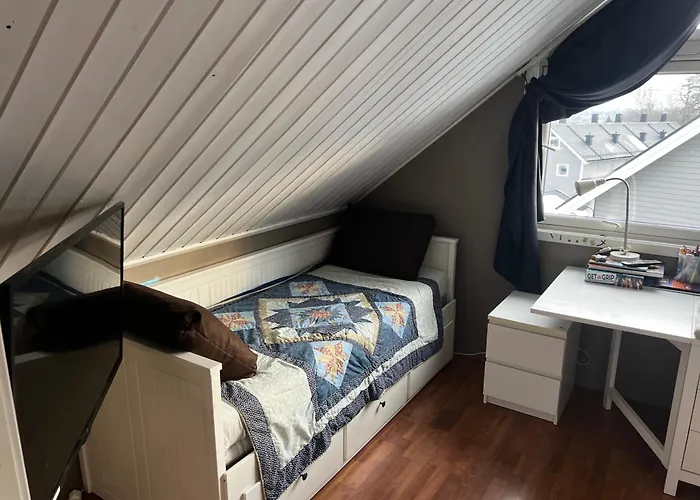 Loftroom In Townhouse Oslo 1 Singel Bed 1 Double Bed